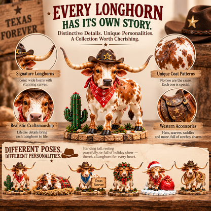 🤠⭐ More Than Christmas — 24 Texas Longhorn Collectibles for Every Cowboy Heart