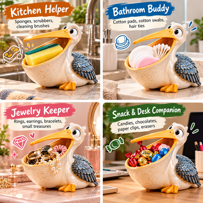 🐦 Big Mouth Pelican Catchall – Funny Multi-Purpose Organizer & Home Décor