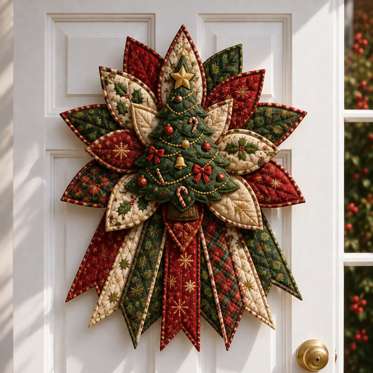 🎄Beginner-Friendly Oversized Christmas Character Quilted Door Hanger Sewing Kit | Complete Kit with All Tools & Step-by-Step Guide Included 💕