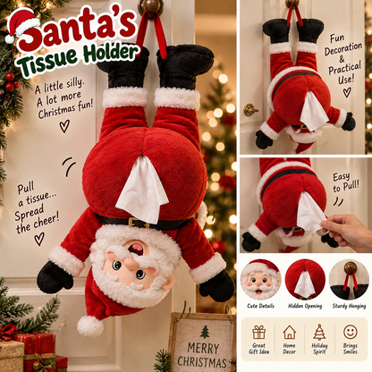 🎁NEW ARRIVAL | LIMITED-TIME 50% OFF🎅 Santa's Booty Tissue Holder – Hilarious Christmas Decor & Funny Holiday Gift