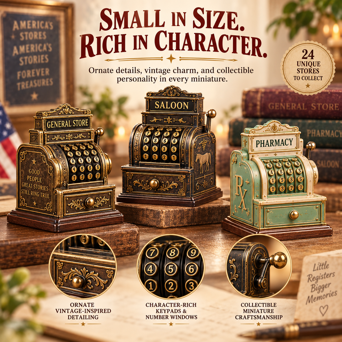 🔥 Ready to Step Back in Time?! 🏪 2026 Vintage Cash Registers – 24 Days of Nostalgia!