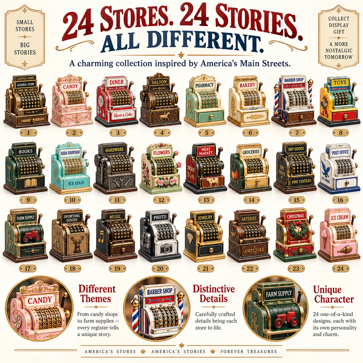 🔥 Ready to Step Back in Time?! 🏪 2026 Vintage Cash Registers – 24 Days of Nostalgia!