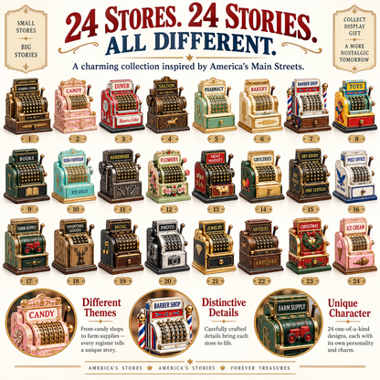 🔥 Ready to Step Back in Time?! 🏪 2026 Vintage Cash Registers – 24 Days of Nostalgia!