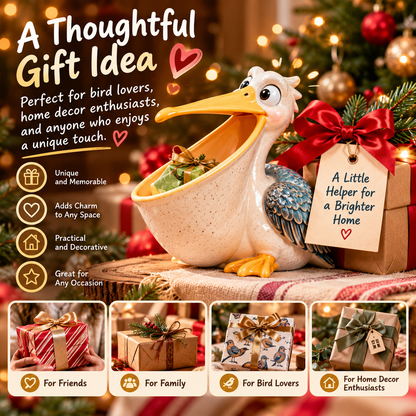 🐦 Big Mouth Pelican Catchall – Funny Multi-Purpose Organizer & Home Décor