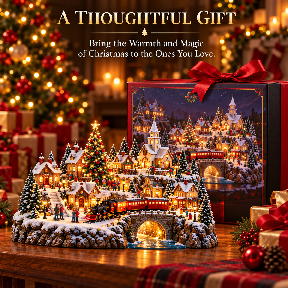 🔥 Ready to Bring Christmas Magic Home? 🚂 2026 Christmas Train Village – A Little World Full of Joy!