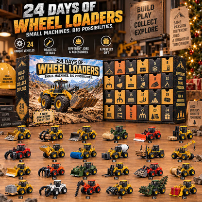 24 Days of Wheel Loaders – Construction Vehicle Christmas Advent Calendar 🚜🎄