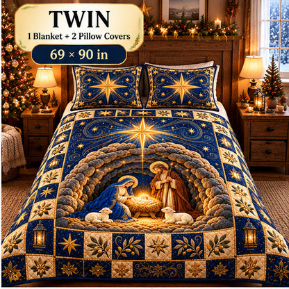 ✨ Bring the Holy Night Home! ⭐ One Holy Night Nativity Bedding Set – Sleep Beneath the Star of Bethlehem!