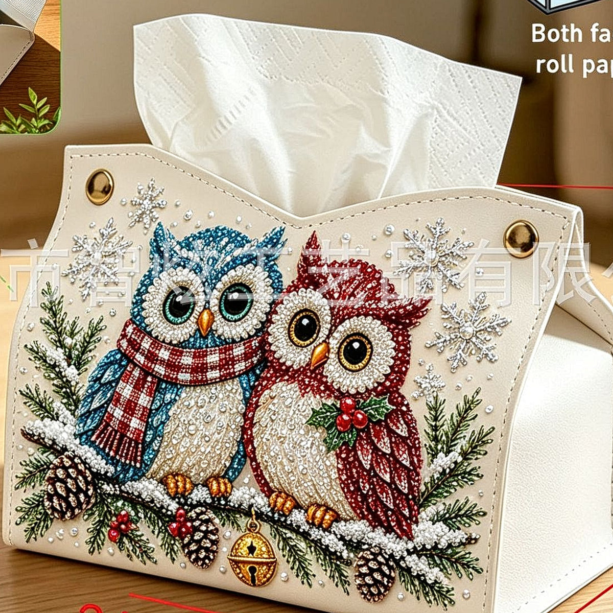 🎄 DIY Sparkling Christmas Diamond Art Tissue Box Covers – 8 Festive Designs to Make Every Corner Feel Like Christmas ✨