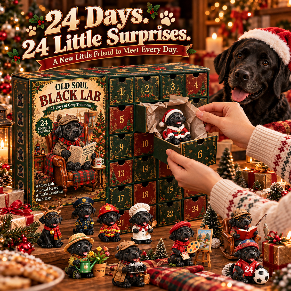 🖤🐾 24 Days of Black Lab Joy 🎄 – Christmas Advent Calendar