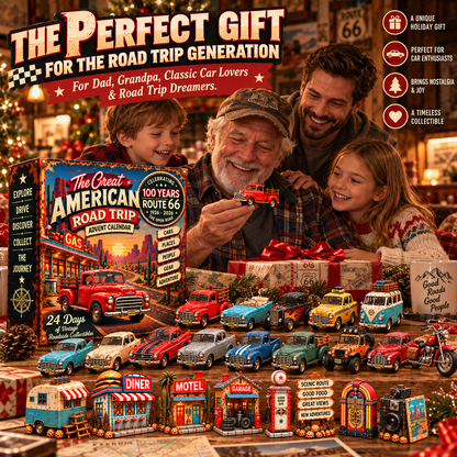 🚗 Route 66 100th Anniversary Advent Calendar 2026 🛣️ – 24 Days of Vintage American Road Trip Collectibles 🎄🎁
