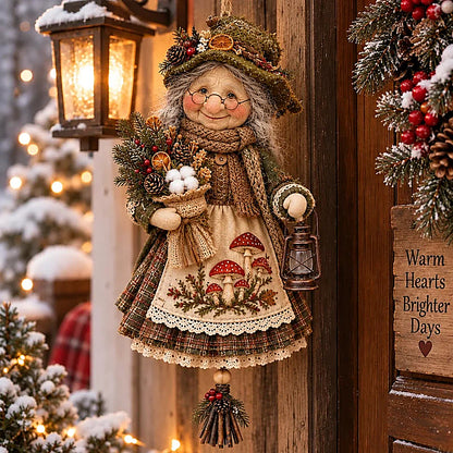 Cozy Forest Grandma Hanging Decor - 4 Rustic Christmas Designs