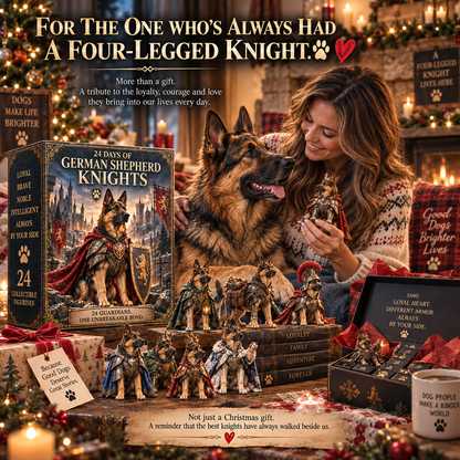 24 Days of German Shepherd Knights — 24 Loyal Guardians, One Unbreakable Bond. 🐾❤️