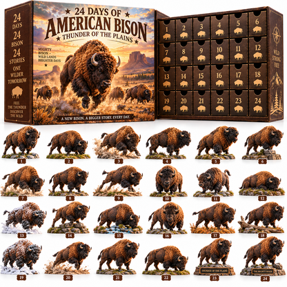 🦬24 Days of Wild American Bison – The Spirit of the Great Plains