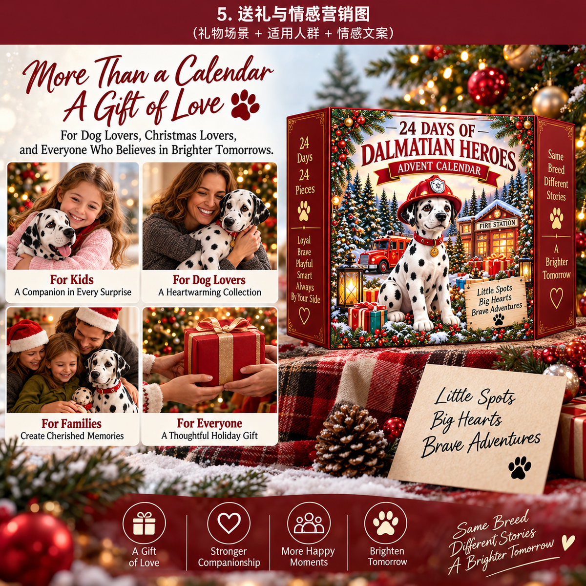 🚒 Little Spots, BIG Heroes! ❤️ — 24 Days of Dalmatian Adventures, 24 Brave Little Hearts! 🐾🎄