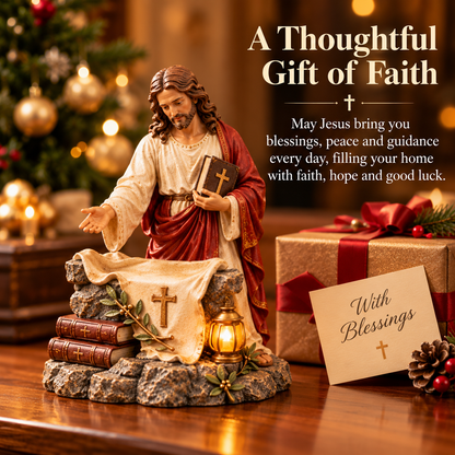 ✝️ Jesus Blessing Light-Up Organizer – A Daily Reminder of Faith, Love & Protection