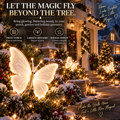 🦋 The Butterfly That Comes Alive™ — Glowing Fluttering Holiday Décor