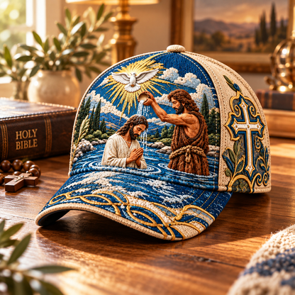🕊️ Wear Your Faith With Confidence! ✨ 2026 Sacred Story Embroidered Cap – A Beautiful Reminder of God's Love!