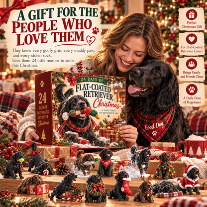 🐾 Flat-Coated Retriever Advent Calendar 2026 🎄 – 24 Days of Love, Laughter & Little Mischief ❤️