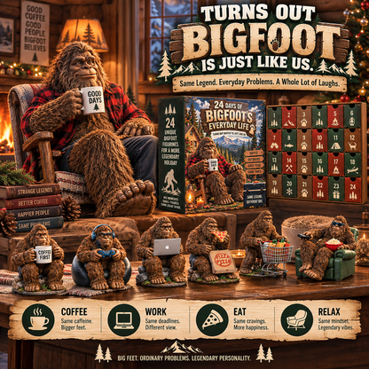 🔥🐾 24 Days of Bigfoot's Everyday Life – Just Like Us!