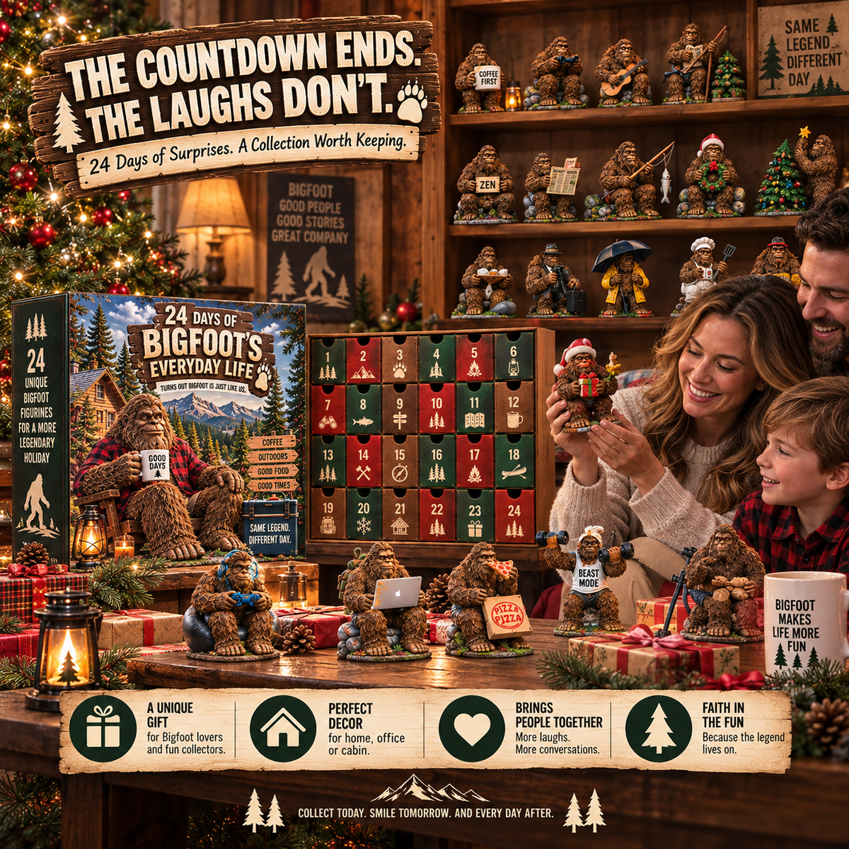 🔥🐾 24 Days of Bigfoot's Everyday Life – Just Like Us!