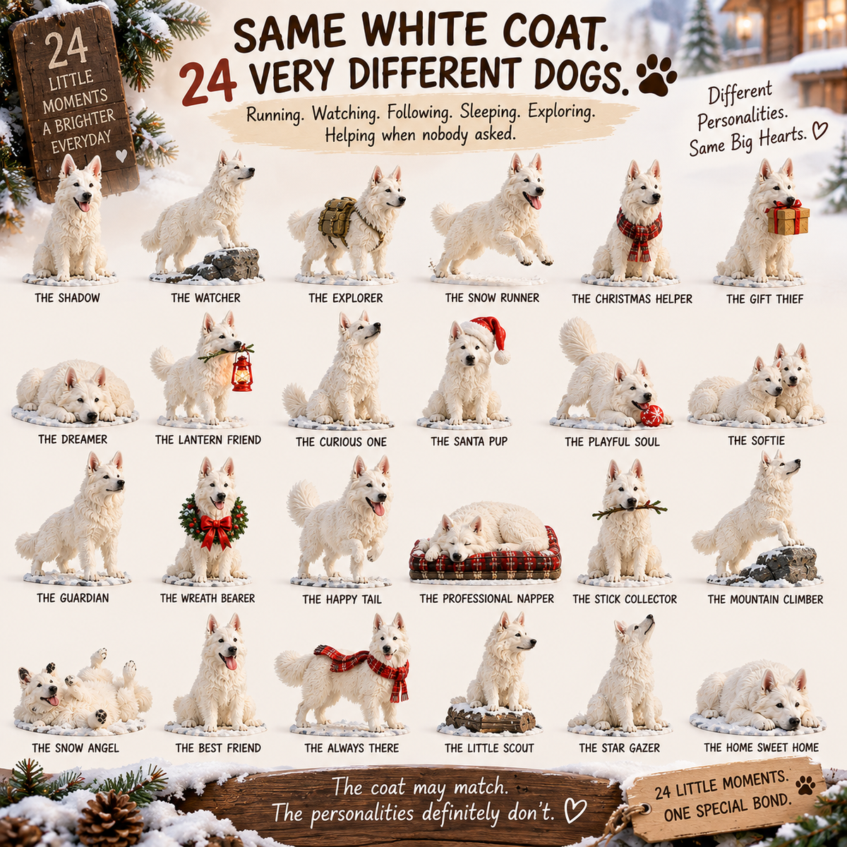 🤍 Always By Your Side — 24 Little White Shepherd Moments