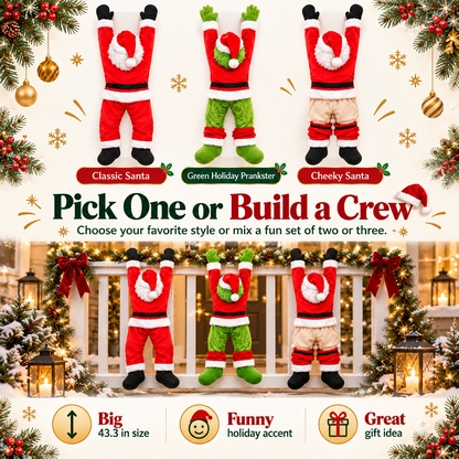 😂 Santa's Hanging Around Again! 🎅 2026 Funny Christmas Porch & Balcony Decor!