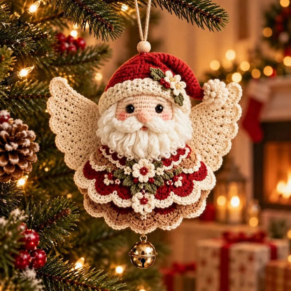 🎄 5 Christmas Angels™ — Cozy Crochet-Style Tree Ornaments