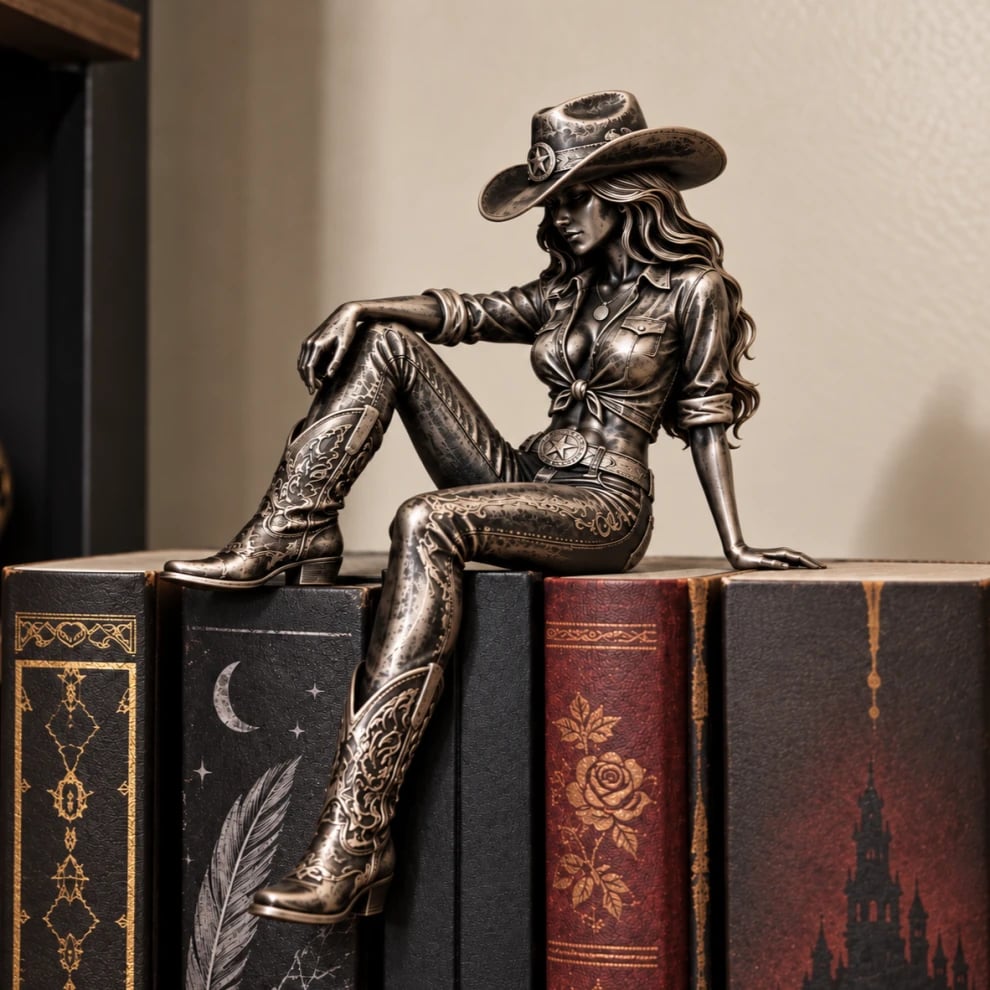 🤠 Born to Be Wild! 🐎 Vintage Western Cowgirl Figurines – A Touch of Wild West Spirit for Your Home