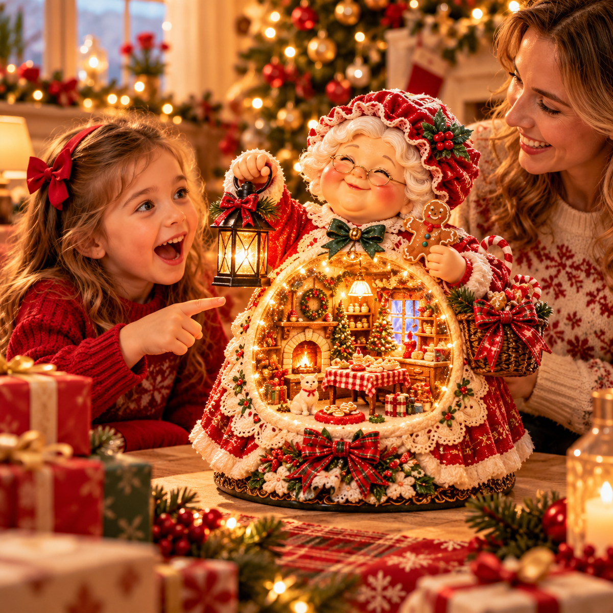✨ A Little Christmas World Inside 🎄 – Light-Up Christmas Village Figurine | Magical Holiday Decor & Heartwarming Christmas Gift 🎁