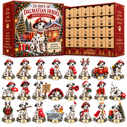 🚒 Little Spots, BIG Heroes! ❤️ — 24 Days of Dalmatian Adventures, 24 Brave Little Hearts! 🐾🎄