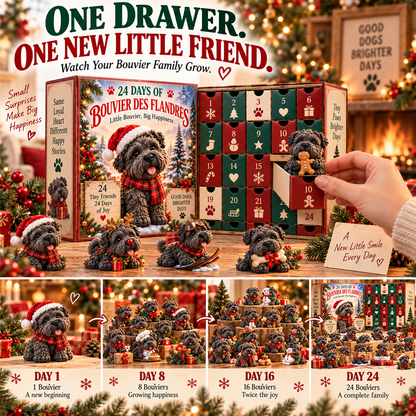 🔥 Ready for 24 Days of Puppy Joy?! 🐶 2026 Cute Bouvier des Flandres – 24 Days of Christmas Surprises!