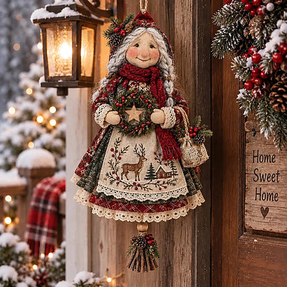 Cozy Forest Grandma Hanging Decor - 4 Rustic Christmas Designs
