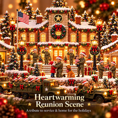 🇺🇸 Home for Christmas! 🎄 A Military Christmas Village – Honoring Heroes & Family