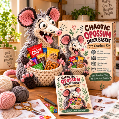 😂🍿 Hungry Little Critters – DIY Crochet Snack Baskets 🧶