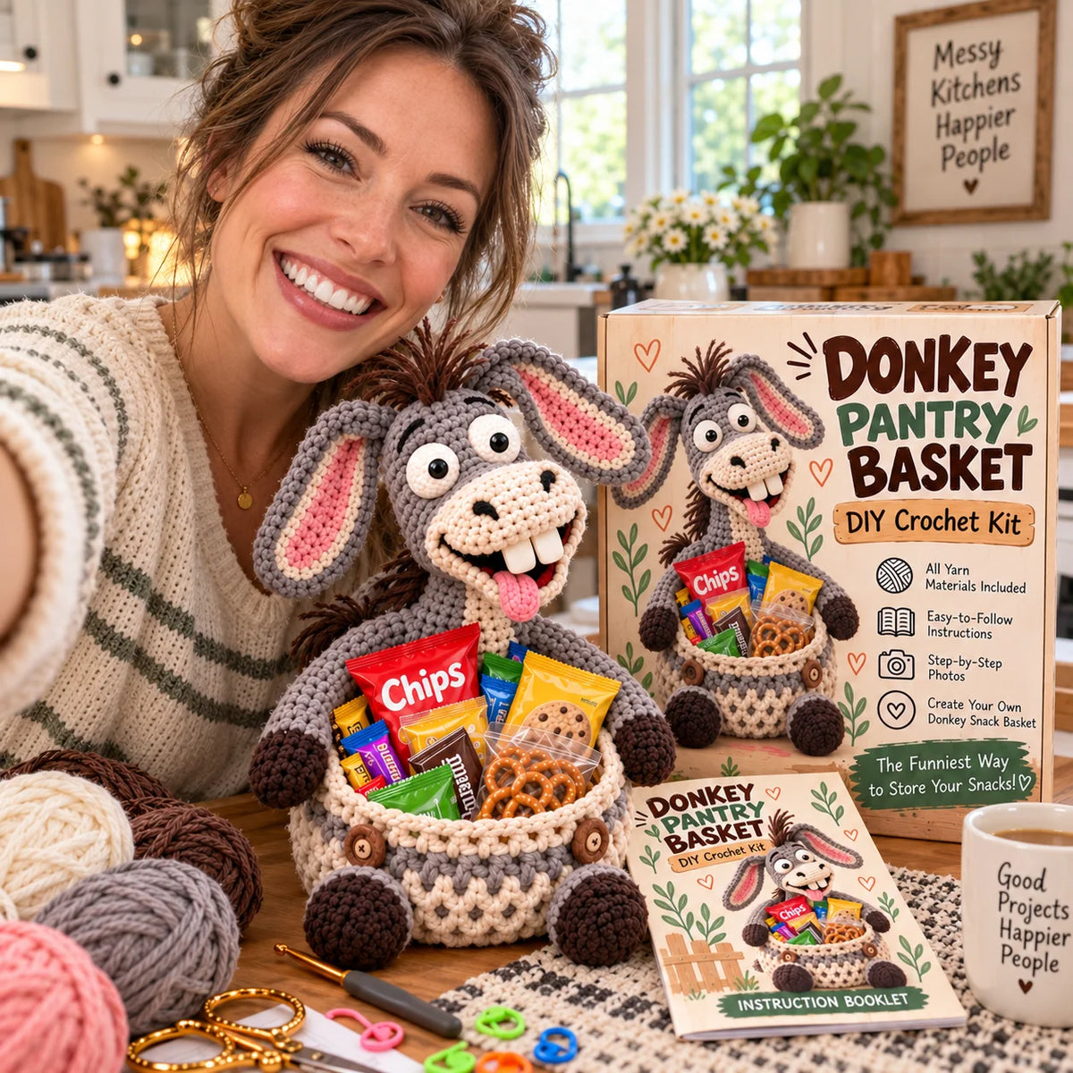 😂🍿 Hungry Little Critters – DIY Crochet Snack Baskets 🧶