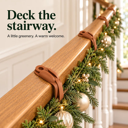 🎄✨ No Drills, No Damage! – Easy Christmas Garland Mantel Hanger
