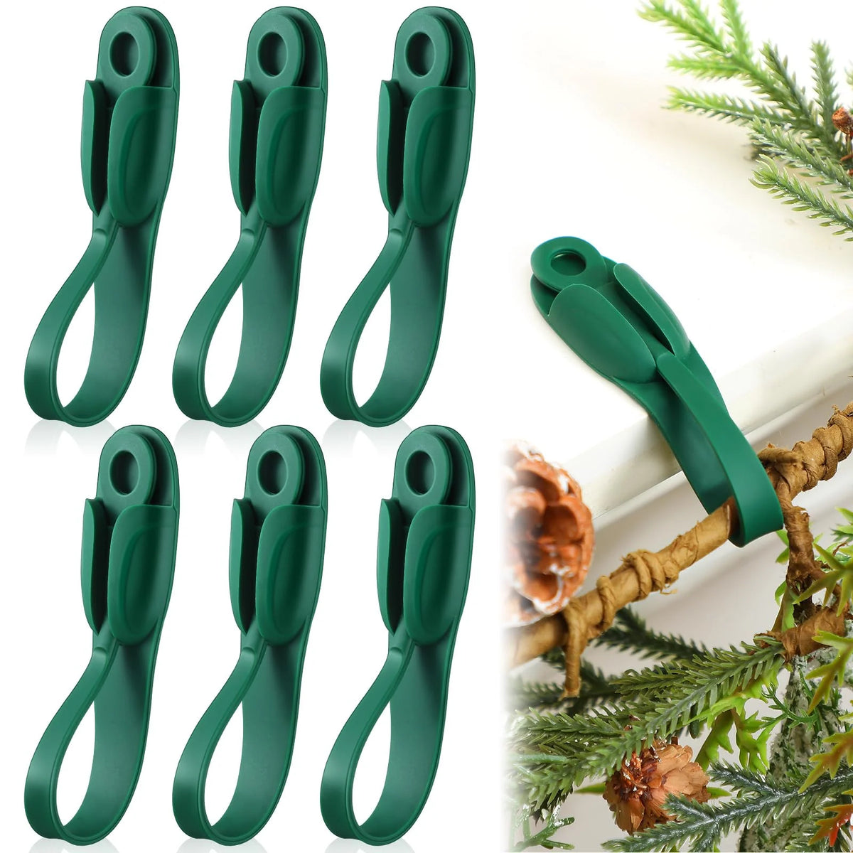 🎄✨ No Drills, No Damage! – Easy Christmas Garland Mantel Hanger