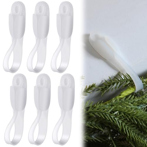 🎄✨ No Drills, No Damage! – Easy Christmas Garland Mantel Hanger