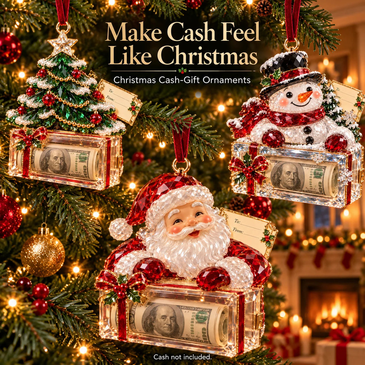 🎄 Make Cash Gifts Magical – Christmas Money Holder Ornaments | 20 Festive Designs 🎁