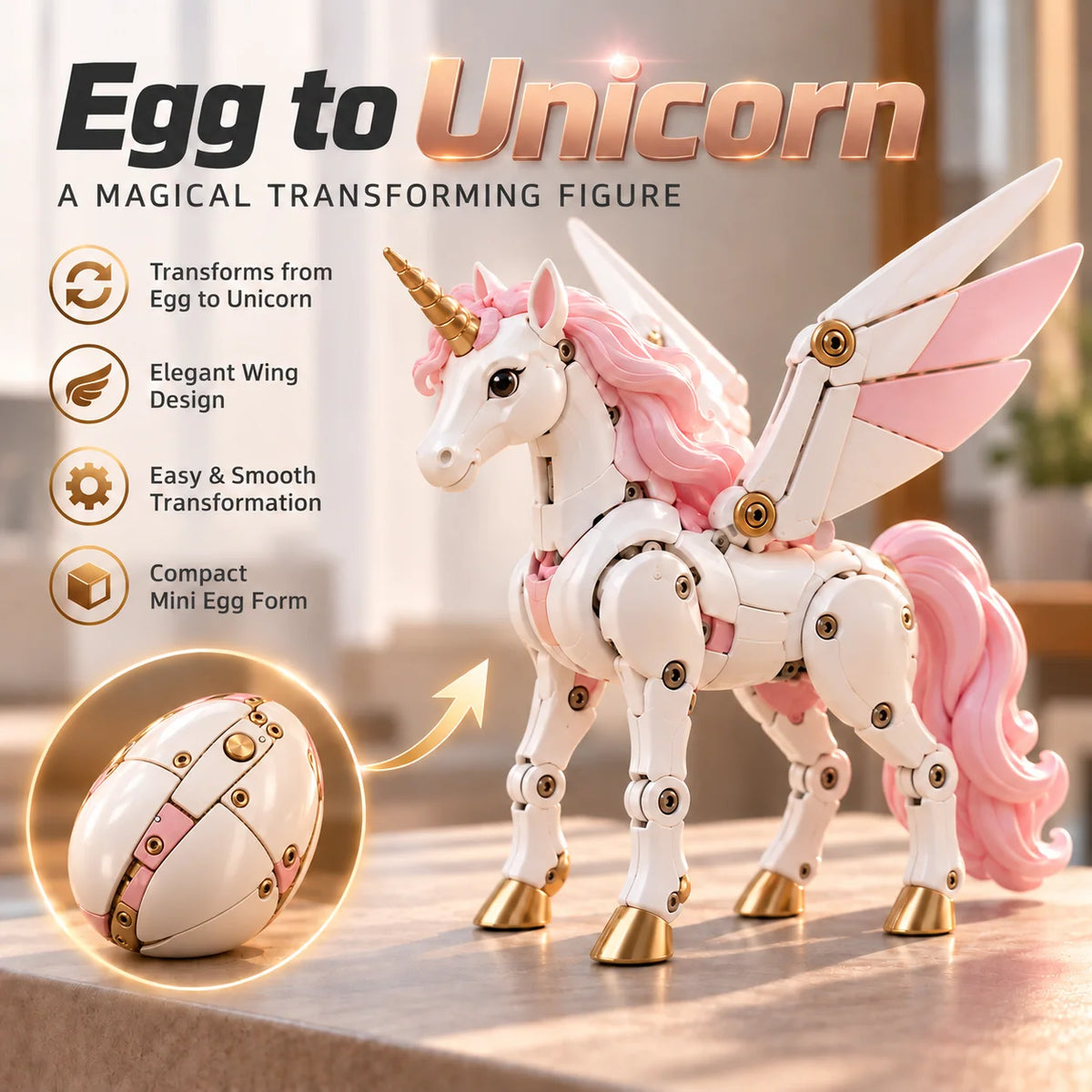 🦄 The Unicorn Awakens – 2-in-1 Transforming Magic Egg ✨