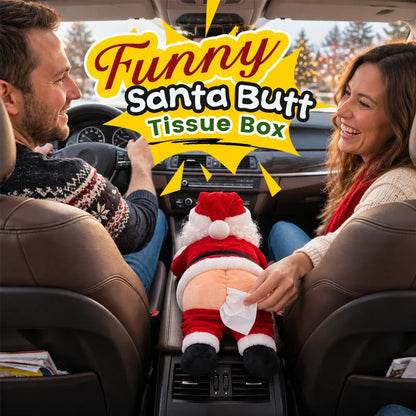 🎄 Santa Got Stuck! 🍑 Funny Christmas Tissue Box Holder