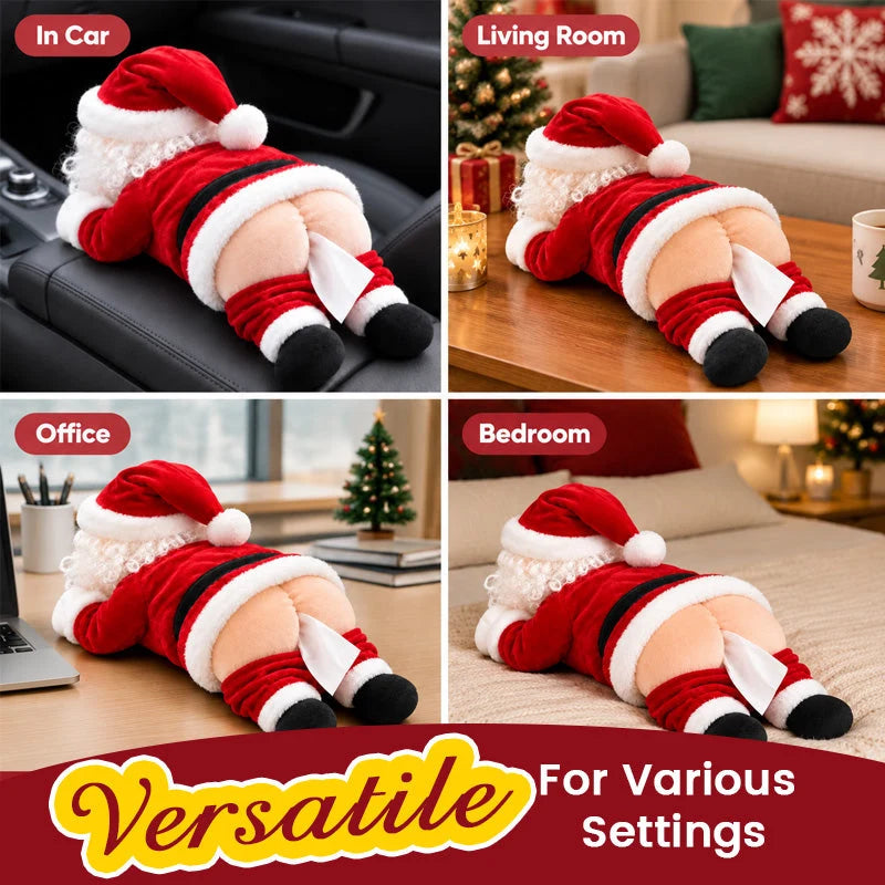 🎄 Santa Got Stuck! 🍑 Funny Christmas Tissue Box Holder