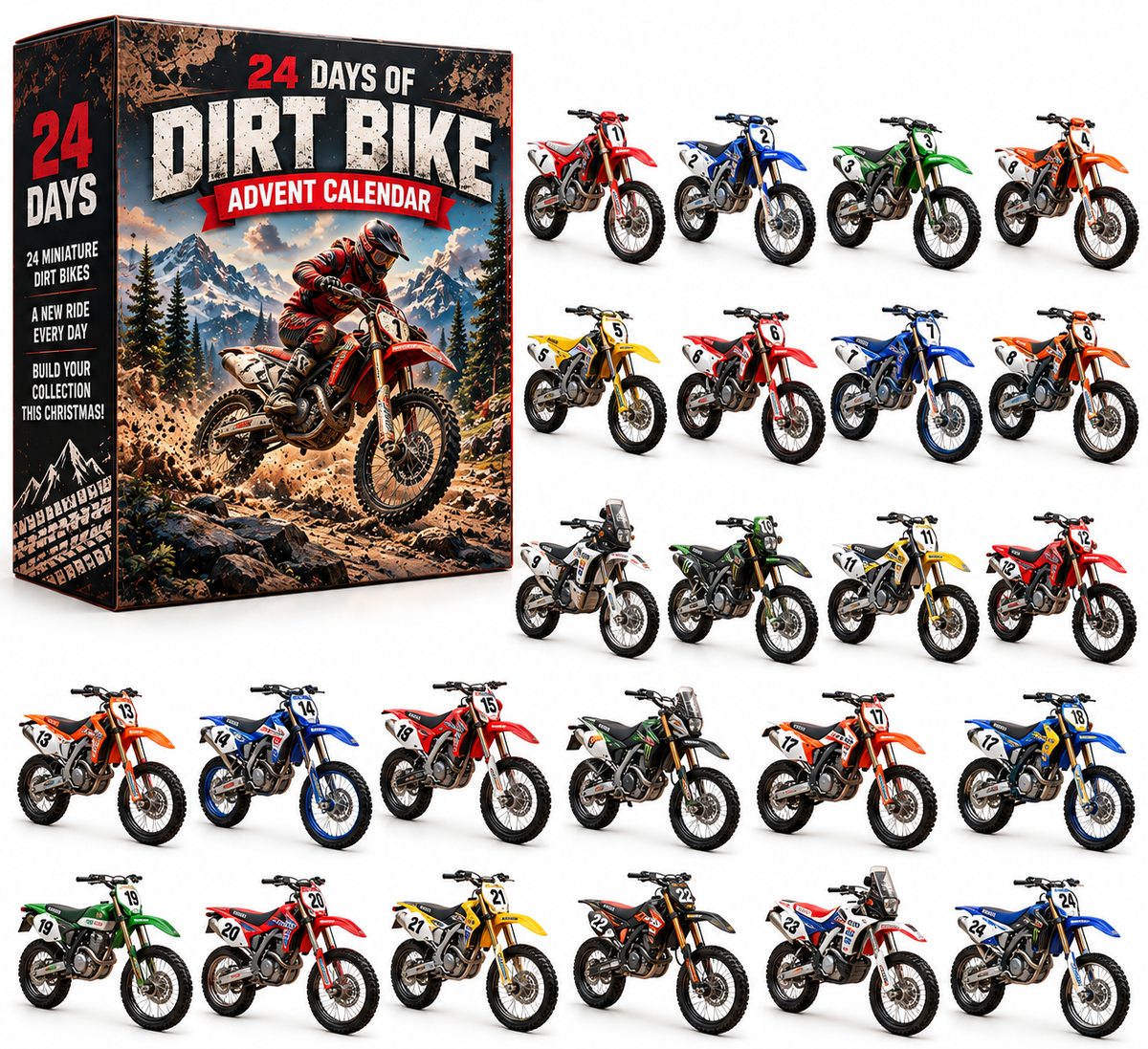 🏍️🔥 24 Days of Dirt Bike Adventures – Christmas Advent Calendar 2026