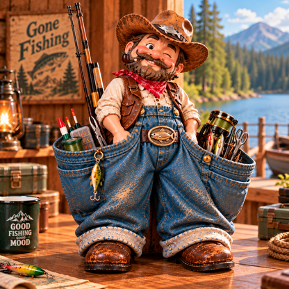 😂 Who Knew Getting Organized Could Be This Fun?! 🎣 – Fisherman Storage & Collectible Decor
