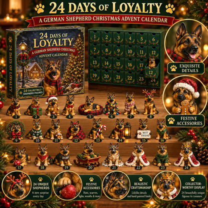 🐾 Who Says Loyalty Can't Be a Christmas Surprise?! 🎄 2026 German Shepherd Advent Calendar – 24 Days of Love & Loyalty!