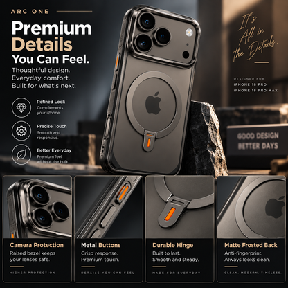 🔥Hot Sale 50% OFF! 3-in-1 Magnetic Ring Stand Case For IPhone 18 Pro & Pro Max