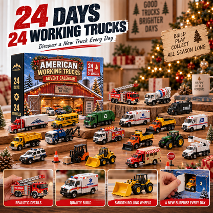 🔥Hot Sale 50% OFF! 24 Days of Working Wheels – American Truck Advent Calendar