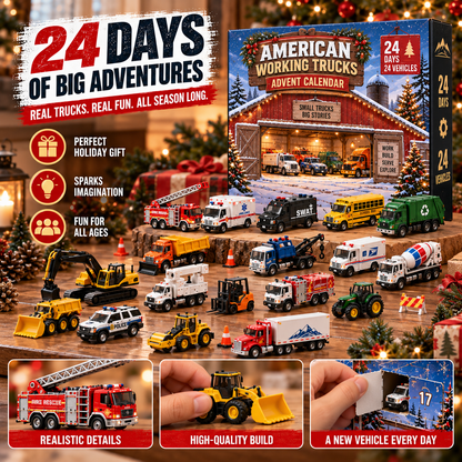 🔥Hot Sale 50% OFF! 24 Days of Working Wheels – American Truck Advent Calendar