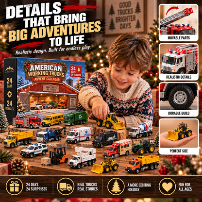 🔥Hot Sale 50% OFF! 24 Days of Working Wheels – American Truck Advent Calendar