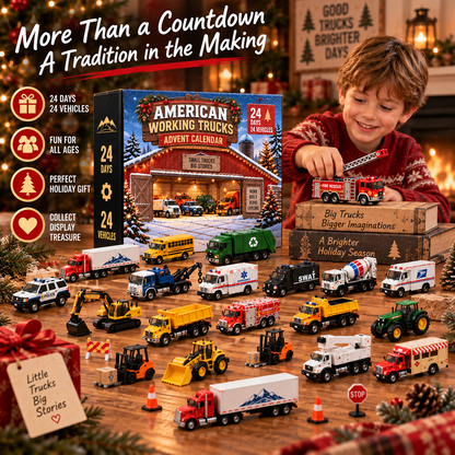 🔥Hot Sale 50% OFF! 24 Days of Working Wheels – American Truck Advent Calendar